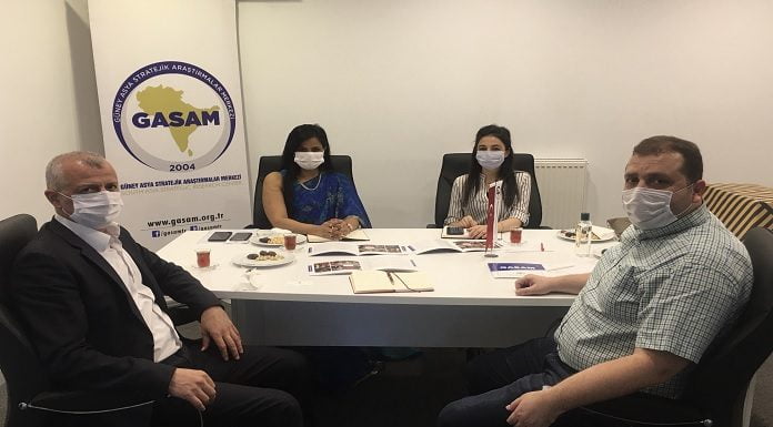 Hindistan İstanbul Başkonsolosu Sudhi Choudhary’den GASAM ziyareti
