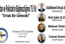 Hindistan ve Pakistan’ın Bağımsızlığının 75.Yılı “Ortak Bir Gelecek!”