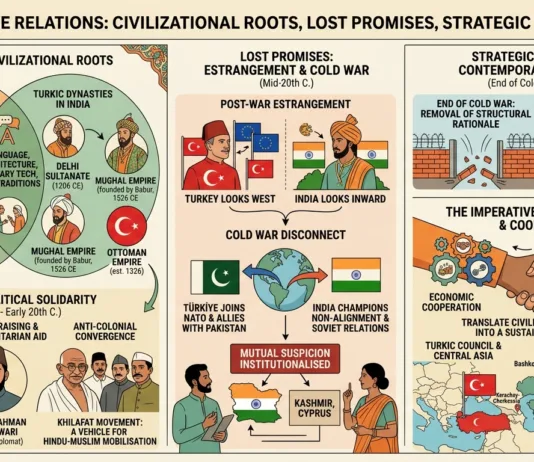India-Türkiye Relations: Civilizational Roots, Lost Promises and the Imperative of Strategic Rediscovery